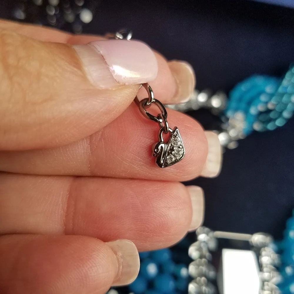 AUTHENTIC Swarovski Player Necklace & Bracelet SET RARE